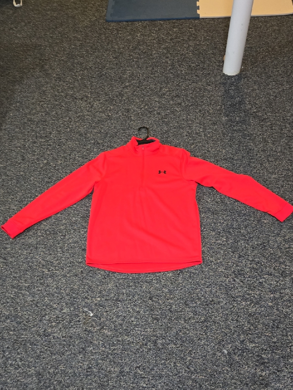 NWOT Under Armour Bright Red/Orange 1/4 Zip Performance Pullover
